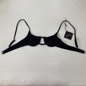 NWT Black Zaful bathing suit top
